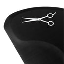 OmySalon 1/2'' Thick Anti Fatigue Mat for Hairstylist Standing, 3'x5' Barber Floor Matt with Scissor Under Salon Chair, Hair Cutting Hairdressing Equipment OmySalon