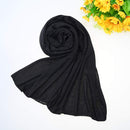 6 Pieces Stretch Head Wrap Hair Scarf Headband Jersey Turban Knit Headwraps Urban Hair Wrap Solid Color Ultra Soft Extra Long Breathable Head Band Tie for Women (Black, Grey,White,Navy, Camel,Red, ) YMHPRIDE Store