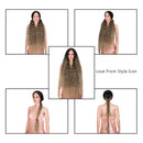 Style Icon 41" Lace Front Wigs Long Wavy Synthetic Wigs with Baby Hair Half Hand Tied 130% Density Wigs (41", TAT4/10/16A) Style Icon Store