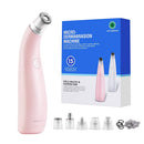 NEWDERMO 2-IN-1 Microdermabrasion Machine for Facial, Diamond Microdermabrasion Device USB Rechargeable - Advanced Home Facial Treatment Machine (Pink) NEWDERMO