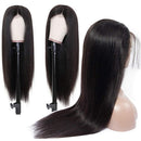 QTHAIR Lace Front Wigs Human Hair 12A Grade Brazilain Straight Human Hair Wigs for Black Women 22" Pre Plucked Natural Hairline with Baby Hair 150% Density Natural Color QTHAIR