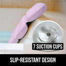 Gorilla Grip Comfort Slip Resistant Large Thick Soft Waterproof Relaxing Spa Bath Pillow, Fits Curved or Straight Back Tubs, Cushion Support Head and Neck in Tub, Bathtub Accessory, 3 Panel, Pink Gorilla Grip
