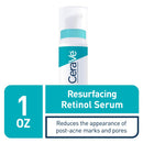 CeraVe Retinol Serum for Post-Acne Marks and Skin Texture | Pore Refining, Resurfacing, Brightening Facial Serum with Retinol | Fragrance Free & Non-Comedogenic| 1 Oz CeraVe