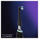 Oral-B iO Ultimate Clean Electric Toothbrush Head, Twisted & Angled Bristles for Deeper Plaque Removal, Pack of 2, Black Oral-B