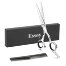 ESSOY Professional Hair Cutting Scissors/Shears (6.5-Inches), Stainless Steel Haircut Scissor with Fine Adjustment Screw for Home Salon,Barber Hairdressing Scissor for Women Men Kids Essoy