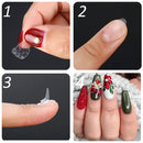 EBANKU 50Sheets Nail Adhesive Tabs, 1200Pcs Double-side Nail Glue Stickers Adhesive Tabs for Manicure EBANKU