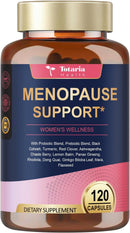 Complete Menopause Supplements for Women, 40-in-1 Hormone Balance for Women Night Sweats Relief*, Hot Flashes, w/Black Cohosh, Probiotics, DIM, Vitex, Dong Quai, Red Clover, 120 Capsules Infinity Warehouse