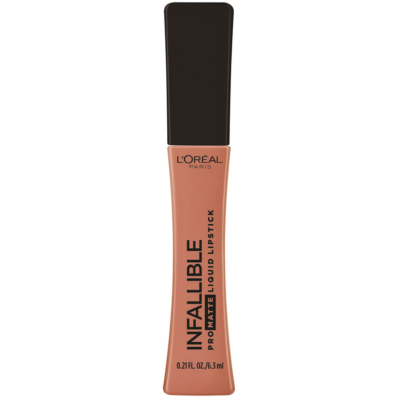 L'Oreal Paris Infallible Pro Matte Liquid Lipstick, Long-Lasting Intense Matte Color, Up to 16HR Wear, highly pigmented, full coverage liquid lipstick, Barely Sunset, 0.21 fl. oz. L'Oreal Paris