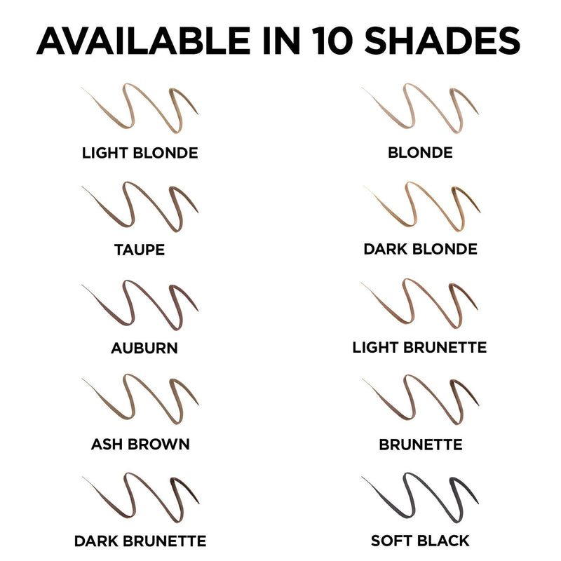 L'Oreal Paris Makeup Brow Stylist Definer Waterproof Eyebrow Pencil UltraFine Mechanical Pencil Draws Tiny Brow Hairs Fills in Sparse Areas Gaps Ounce Count, Ash Brown, 0.003 Fl Oz L'Oreal Paris