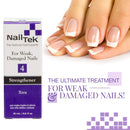 Nail Tek Xtra 4, Nail Strengthener for Weak and Damaged Nails, Prevent Nails From Peeling, Cracked, and Brittle Nails, 0.5 oz, 2-Pack Nail Tek