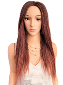 Braided Wigs, WOW BRAIDS Twisted Wigs, Micro Million Twist Wig - Color 30/35 - 18 Inches. Synthetic Hand Braided Wigs for Black Women.,