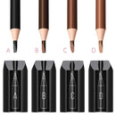 4-in-1 Plastic Duckbill-Shape Eyebrow Pencil Shaper - Eye Makeup Shaping Tool for Waterproof Peel Off Brow Pencils - Compact Cosmetic Shaper for Beginners & Professional Stylia