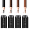 4-in-1 Plastic Duckbill-Shape Eyebrow Pencil Shaper - Eye Makeup Shaping Tool for Waterproof Peel Off Brow Pencils - Compact Cosmetic Shaper for Beginners & Professional Stylia