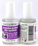 Cuccio Powder Polish Dip System Steps 2 & 4 Nail Base & Top Gel + Step 3 Layering Gel Duo Set – 0.5 oz Each – Professional Nail Dipping System for Long-Lasting, High-Gloss Finish Infinity Warehouse