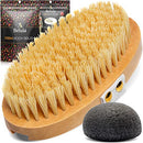 100% Vegan Dry Brushing Body Brush. Firm Dry Brush for Cellulite and Lymphatic. Brushes For Advanced Users. Exfoliating Skin Brush and Free Konjac Sponge, for a Softer, Glowing Skin Belula