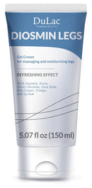 Dulac, Diosmin Legs Gel Cream, Cooling & Refreshing, with Diosmin & Menthol, Horse Chestnut Extract, Butcher's Broom & Red Vine, Fast-Absorbing, Non-Greasy, Daily Leg Care, 5.07 fl oz, Made in Italy Infinity Warehouse