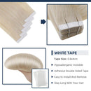 Fshine Tape In Hair Extensions 20 Inch Double Sided Adhesive Tape In Human Hair Color 60 Platinum Blonde Tape On Extensions Remy Hair 50 Grams 20 Pcs Seamless Pu Tape In Hair Fshine Store