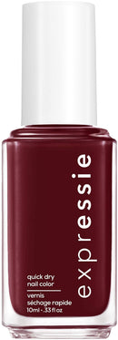 essie expressie Quick-Dry Vegan Nail Polish, Not So Low-Key, Blackened Burgundy, 0.33 Ounce essie