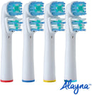 Replacement Brush Heads Compatible With Oral B- Double Clean Design, Pack of 16 Generic Electric Toothbrush Replacement Heads- Fits Oralb Pro 7000, 1000, 8000, 9000, 1500, 5000, Kids, Vitality & More! Alayna (TM)