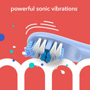 hum by Colgate Smart Battery Toothbrush Kit, Sonic Toothbrush Handle with 2 Refill Heads and Travel Case, Blue, Amazon exclusive Colgate