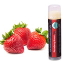 USDA Organic Lip Balm 4-Pack by Earth's Daughter - Strawberry Flavor, Beeswax, Coconut Oil, Vitamin E - Best Lip Repair Chapstick for Dry Cracked Lips. Earth's Daughter Store