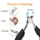 Toe Nail Clippers for Thick Ingrown Toenails, Heavy Duty Podiatrist Toenail Clipper with Easy Grip Handle, Stainless Steel Nails Scissors for Seniors, Men, Adults (Included One Nail File) RUOSONG