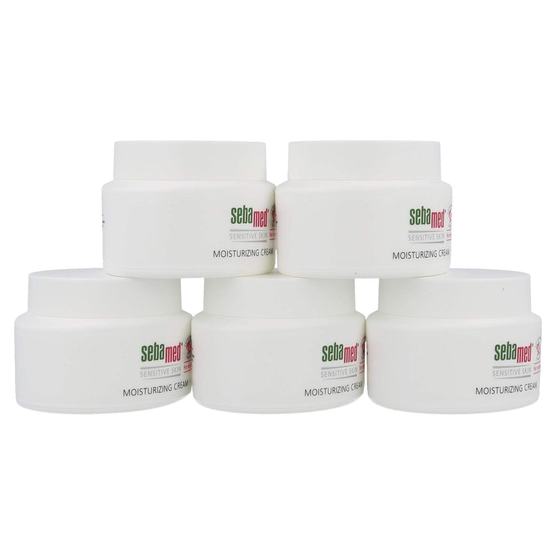 Sebamed Moisturizing Face Cream for Sensitive Skin Antioxidant pH 5.5 Vitamin E Hypoallergenic 2.6 Fluid Ounces (75mL) Ultra Hydrating Dermatologist Recommended Moisturizer (Pack of 5) SEBAMED