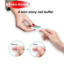 Maryton Nail Buffer Sanding Block Polisher Buffing File 60/100 Grit for Acrylic Nail Art Kit Manicure Tools 10 PCS (Black Purple) MARYTON