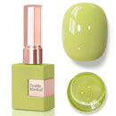 Double Rhythm 0.5 Oz Gel Nail Polish Neutral Natural Same Color Same Bottle Translucent Light Milky Pastel 15ML Manicure French Design Art DIY at Home (Pearl Green-B1146) Infinity Warehouse