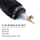 Loop Remy Hair Extensions Human Hair Silicone Micro Ring Beads Stick Tipped Hair Fish Line Link Hairpieces Hand Tied 1g/Strand 50 Individual Strands 50g Highlight 22 Inch