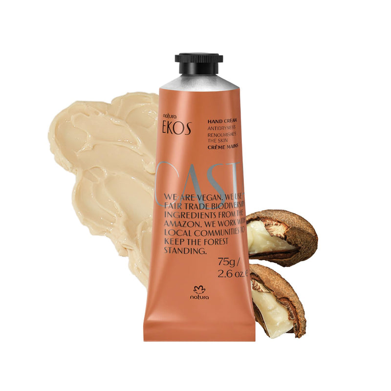 natura - Ekos Tropical Hand Cream Trio Variety Pack, 3 Creams - (1) Maracujá, (1) Castanha, & (1) Açaí Hand Cream - Vegan Skin Care - Brazilian Beauty Secrets - Self Care & Body Care - 1.41oz (40g) Infinity Warehouse