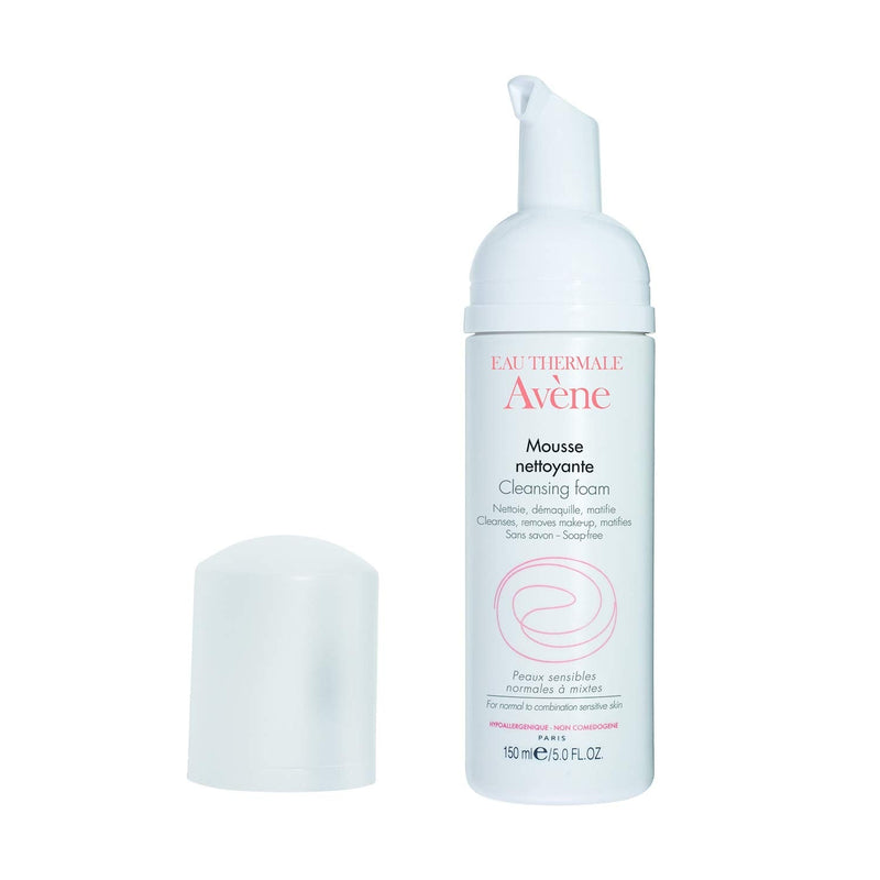 Eau Thermale Avene Cleansing Foam, Soap Free Foaming Face Wash For Oily, Sensitive Skin, 5 oz. Eau Thermale Avène