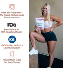 Bear Balanced Creatine Gummies for Men & Women - Creapure® Creatine Monohydrate, L-Theanine, L-Tyrosine & B12 for Muscle Growth, Strength, Focus, Energy & Health - Low Calorie, Sugar-Free, & Vegan Infinity Warehouse