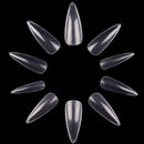 Makartt 500Pcs Stiletto Nail Tips, Full Cover False Nails Clear Press on Nails Acrylic Nail Tips Clear Tips for Acrylic Nails with Bag, 10 Sizes Makartt Store