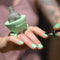 tweexy Wearable Nail Polish Holder Ring, Fingernail Polishing Tool, Manicure and Pedicure Accessories (Retro) tweexy Store
