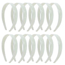 Timoo 20 Pcs Plastic Headbands, 1" Wide No Teeth Hair BandsAccessories for DIY & Craft - Perfect for Girls, Women (White) Timoo