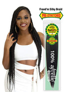 [ Pack of 5 ] RastAfri Pre-Stretched Silky Braiding Hair (