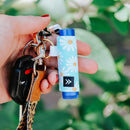 Cute Elastic Lip Balm Holder Keychain | Cool Lip Balm Sleeve for Men & Women (Fine Line) Thread Wallets