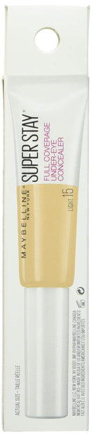 Maybelline Super Stay Super Stay Full Coverage, Brightening, Long Lasting, Under-eye Concealer Liquid Makeup Forup to 24H Wear, With Paddle Applicator, Light, 0.23 fl. oz. Maybelline New York