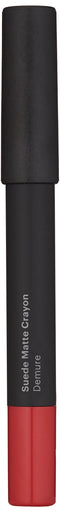 Glo Skin Beauty Suede Matte Lip Crayon in Demure - Earthy Mauve - Chunky Long Lasting Lipstick, 7 Shades, 2.5 g Glo Skin Beauty
