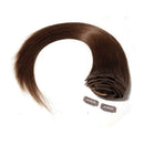 Double Weft 100% Remy Human Hair Clip in Extensions Full Head Thick Thickened Long Soft Straight 8pcs 18clips 20" / 20 inch 150g