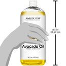 Majestic Pure Avocado Oil for Hair and Skin - 100% Pure and Natural, Cold-Pressed, for Skin Care, Massage, Hair Care, and Carrier Oil to Dilute Essential Oils, 16 fl oz MAJESTIC PURE