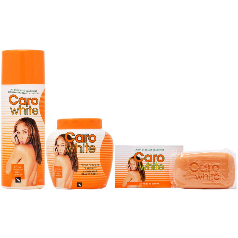 Caro White Set-3 (Lotion 10.14oz + Cream 10.14oz + Soap 6.3oz) Infinity Warehouse