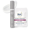 RoC Derm Correxion Dual Eye Cream with Advanced Retinol + Peptides for Puffy Eyes and Dark Circles, (.68 oz) with Retinol Under Eye Cream Packette Infinity Warehouse