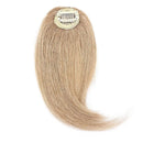 Hairro Clip in Wave Side Bangs Extensions 100% Human Hair 2PCS Dark Blonde Clip on Middle Part French Bangs Thin Sides Swept Fringe Hairpieces