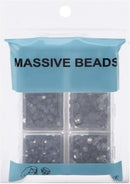 4000pcs Mixed Size Hot Fix Round Crystals Gems Glass Stones Hotfix Flat Back Rhinestones (Clear Crystal) Massive Beads