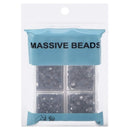 4000pcs Mixed Size Hot Fix Round Crystals Gems Glass Stones Hotfix Flat Back Rhinestones (Clear Crystal) MASSIVE BEADS