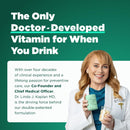 H-PROOF The Anytime You Drink Vitamin, Liver Health & Immunity Support with Electrolytes, Milk Thistle, and Vitamins B & C - 40 Chewable Tablets (20 Servings), Vegan, Black Cherry Infinity Warehouse