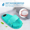 Meidong Silicone Shower Foot Scrubber Personal Foot Massage and Cleaning, Non-slip Foot Scrubber for Men and Women (1PCS Green) meidong Store