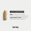 Lion’s Mane - Ultra High Potency 10:1 Extract with 30% Polysaccharides - Highly Concentrated & Bioactive - Third-Party Lab Tested - 120 Capsules Infinity Warehouse